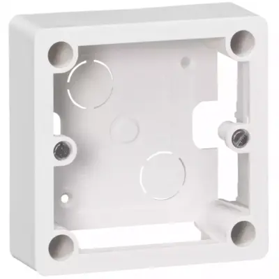 Cadre saillie 1 poste pour socle et sortie de câbles 100x100x36mm - 055849