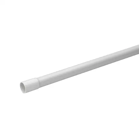 Mureva Tube - conduit rigide tulipé PVC gris - Ø25mm/3m - (prix par mètre) - IMT50625