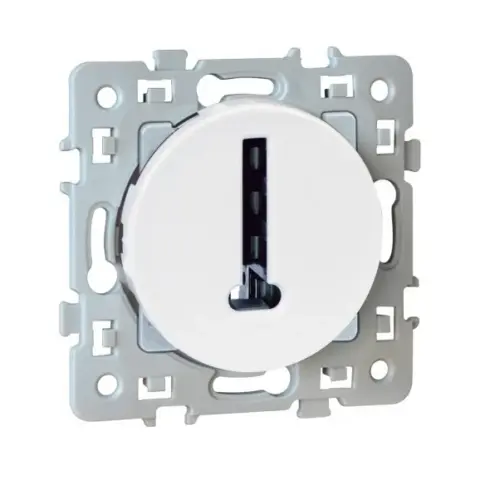 Prise téléphone en T 8 contacts blanc - EUROHM Square - 60270