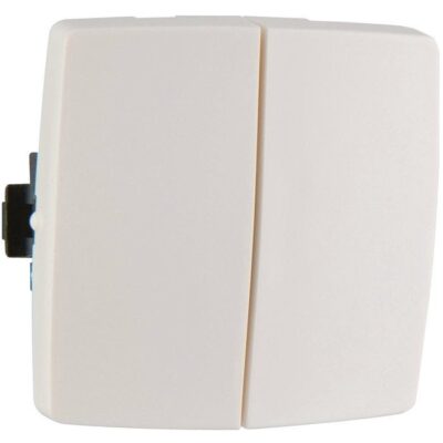 Double va-et-vient appareillage saillie composable - blanc - 086120