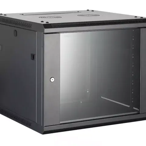 Coffret 19" 12U P.450 Noir Ral9005 - IDCOF12U450