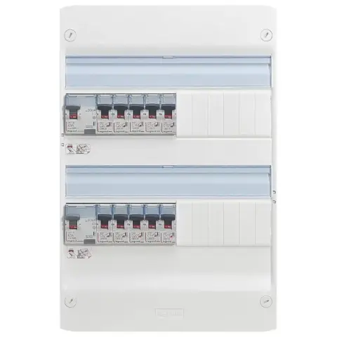 Tableau électrique pré-équipé 2 rangées 1ID 40A -AC - 1ID 40A -A- 8 disj