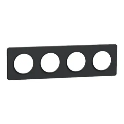 Odace Touch - plaque 4 postes horizontaux ou verticaux entraxe 71mm - S540808