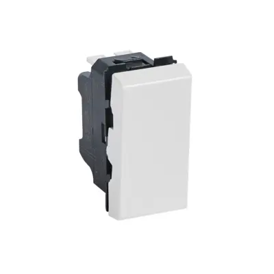 Interrupteur ou va-et-vient Legrand Mosaic - 1 mod - 10 AX - blanc - 077001