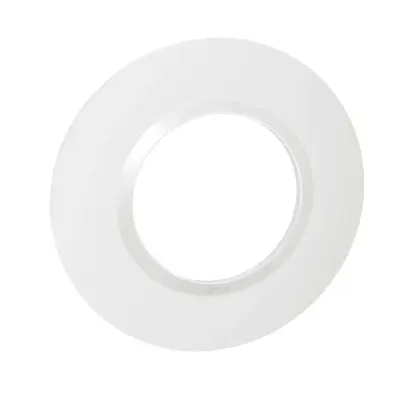 600980Plaque Legrand Dooxie ronde 1 poste finition blanc