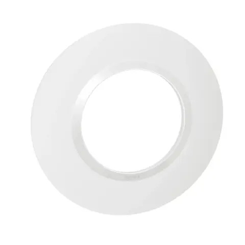 600980Plaque Legrand Dooxie ronde 1 poste finition blanc