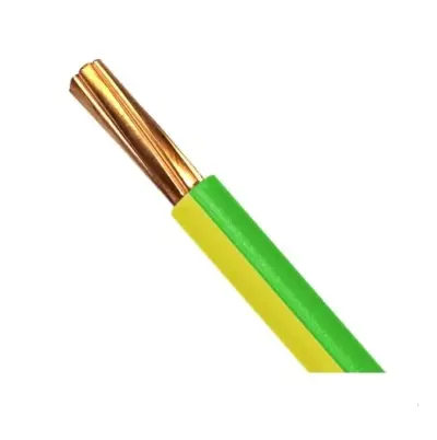 Fil électrique HO7V-R 25 mm² vert/jaune – 100 mètres