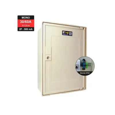 Coffret Mono 12 KW avec bornier IP2X