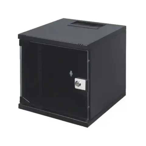 UPTEC - Coffret 10 noir 6U prof 300mm avec panneaux amovibles