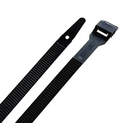 100 colliers d'installation PA6.6double verrouillage 360x8,6mm