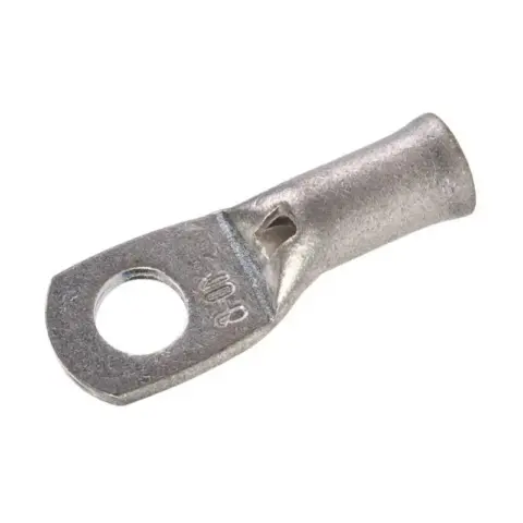 Cosse tubulaire pour câble 50mm² trou M8 cuivre étamé