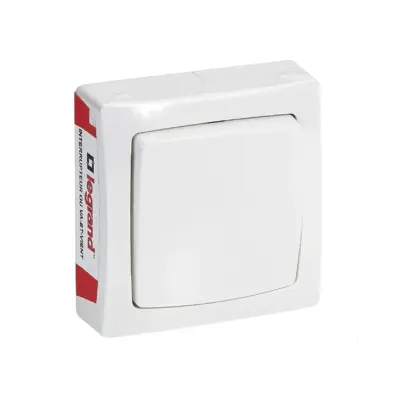 Interrupteur ou va-et-vient Appareillage saillie - Blanc