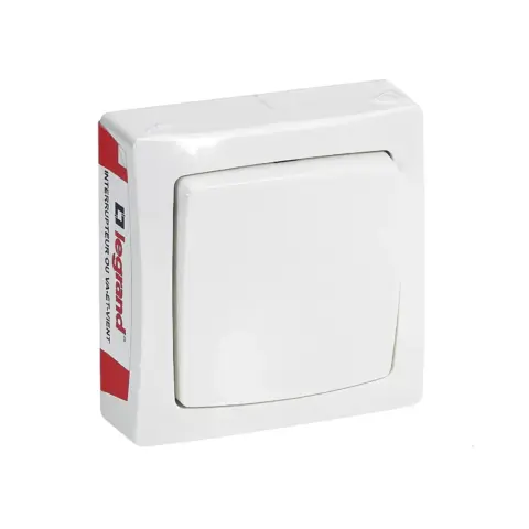 Interrupteur ou va-et-vient Appareillage saillie - Blanc