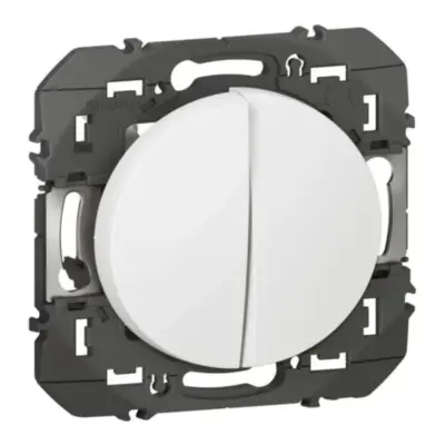 Transformeur pour réaliser 5 fonctions va-et-vient et poussoir dooxie finition blanc- 600031