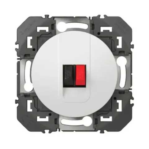 Prise haut-parleur simple dooxie finition blanc - 600381