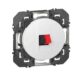 Prise haut-parleur simple dooxie finition blanc - 600381