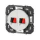 Prise haut-parleur double dooxie finition blanc - 600382