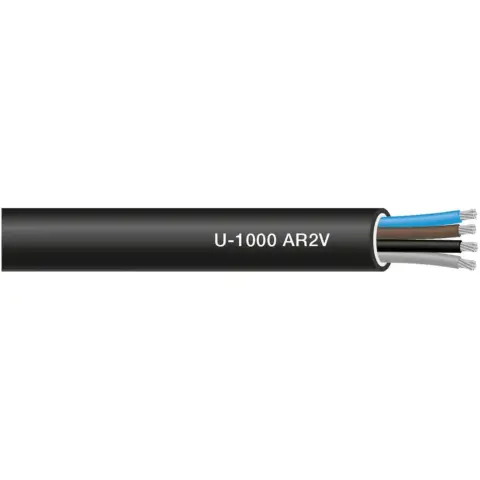 Câble u-1000 aluminium AR2V 4×35 – 56 mètres