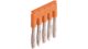 Barrette de jonction Entrelec JB5-10 – 600V, 10 pistes orange Abb réf. TECJB5-10 - Modulaire - ABB