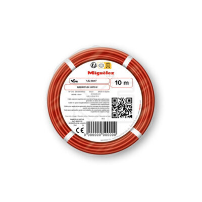 Fil électrique H07V-K 16mm² rouge – câble cuivre TGL réf. H07VK16RTGL - Câbles, gaines et conduits