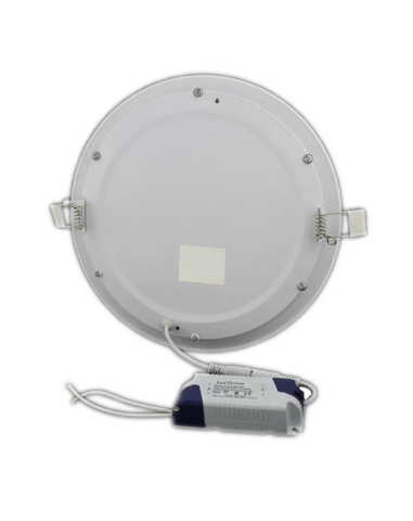 Downlight led extra-plat 24W 6500k 1900-2000Lm Rond Ø300mm Lumieclat réf. 00357/DW300-R/WH - Éclairage LED et Luminaires