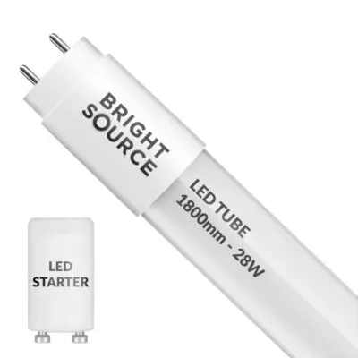Tube led T8 1500mm 28W 4000K 3590Lm Allumage 1 côté réf. 00350T8VS1-1500-4K - Éclairage LED et Luminaires