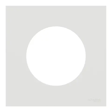 SCHNEIDER Odace Plaque simple blanc craie - S920702